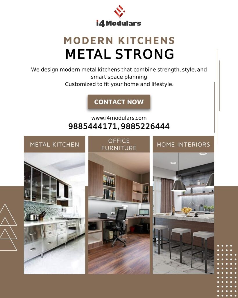 Discover the features and advantages of powder-coated metal kitchens.