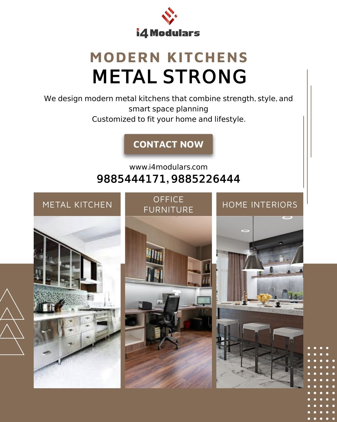 Discover the features and advantages of powder-coated metal kitchens.