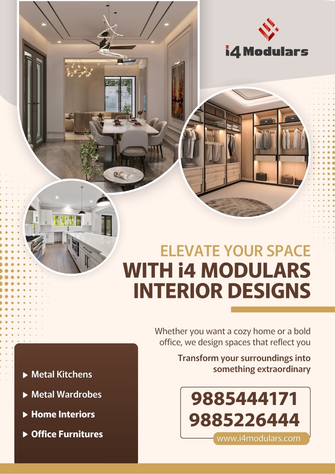 Premium Living Room Furniture Manufacturers in Hyderabad | I4 Modulars Interior Designers